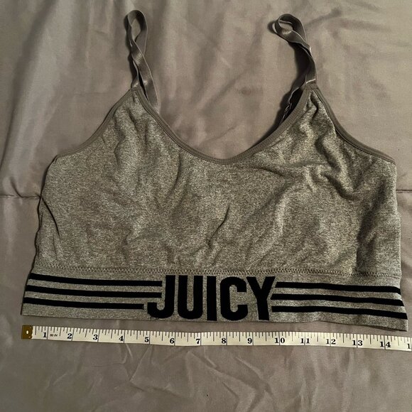 Size XL Juicy Grey and Black Sports Bra - Picture 2 of 4